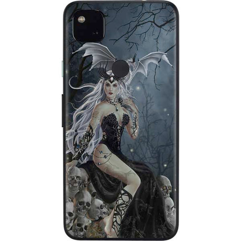 Gothic Queen with Silver Dragon by Nene Thomas Google Pixel 4a Skin